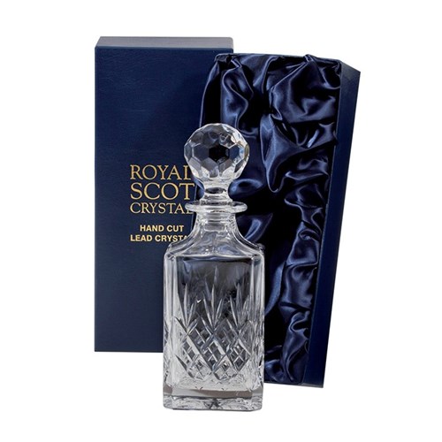 Royal Scot Crystal - Edinburgh Square Spirit Decanter (Presentation Boxed)